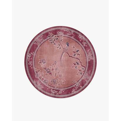 Draper Burgundy Rug by Gracie - 185 Round cm - All-In-One Rug