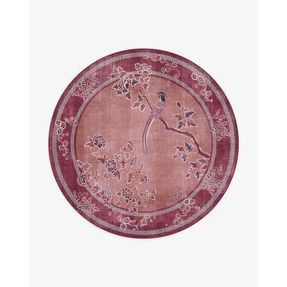 Draper Burgundy Rug by Gracie - 245 Round cm - All-In-One Rug