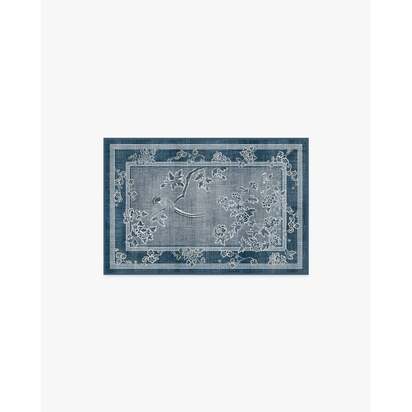 Draper Blue Rug by Gracie - 60 x 90 cm - All-In-One Rug