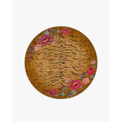 Bengal Bloom Multicolour Rug by Gracie - 185 Round cm - All-In-One Rug