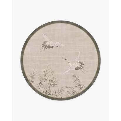 Hiko Natural Stone Rug by Gracie - 245 Round cm - All-In-One Rug