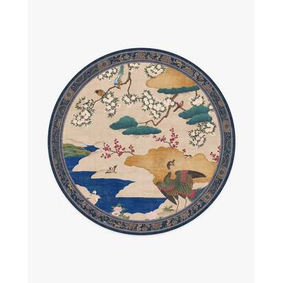 Kano Garden Multicolour Rug by Gracie - 245 Round cm - All-In-One Rug