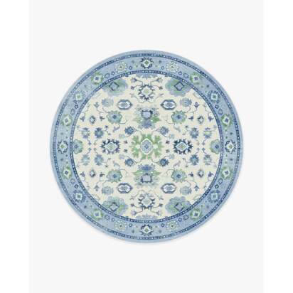 Serena Blue Rug by Mrs. Alice - 245 Round cm - All-In-One Rug