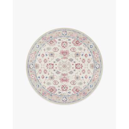 Serena Pink Rug by Mrs. Alice - 185 Round cm - All-In-One Rug