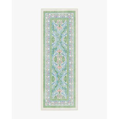 Skye Blue Multicolour Rug by Mrs. Alice - 75 x 215 cm - All-In-One Rug