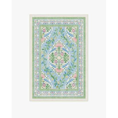 Skye Blue Multicolour Rug by Mrs. Alice - 120 x 185 cm - All-In-One Rug
