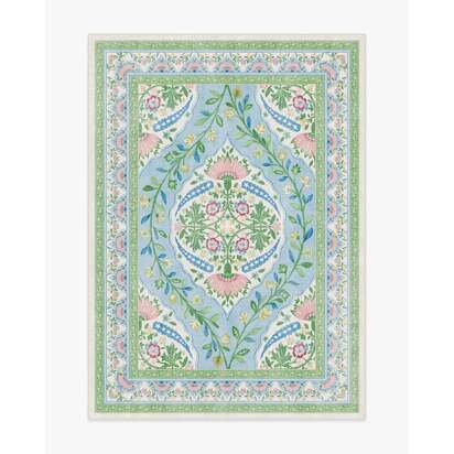 Skye Blue Multicolour Rug by Mrs. Alice - 150 x 215 cm - All-In-One Rug