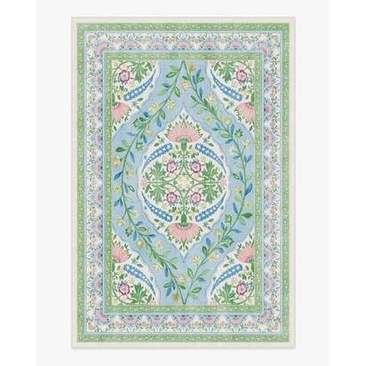 Skye Blue Multicolour Rug by Mrs. Alice - 200 x 290 cm - All-In-One Rug