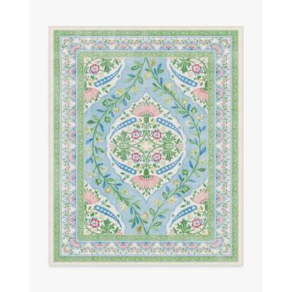 Skye Blue Multicolour Rug by Mrs. Alice - 245 x 305 cm - All-In-One Rug