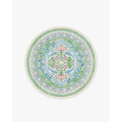 Skye Blue Multicolour Rug by Mrs. Alice - 185 Round cm - All-In-One Rug