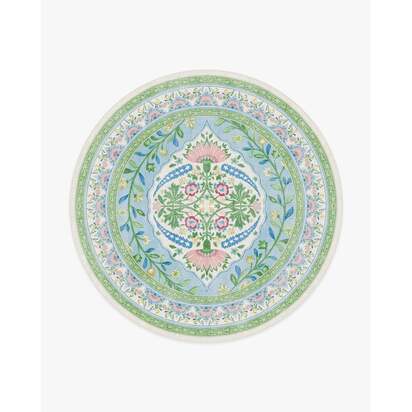 Skye Blue Multicolour Rug by Mrs. Alice - 245 Round cm - All-In-One Rug