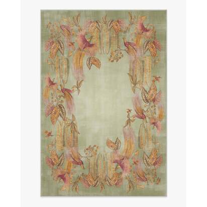 Bird of Paradise Silver Fern Rug by Sanderson - 185 x 275 cm - All-In-One Rug