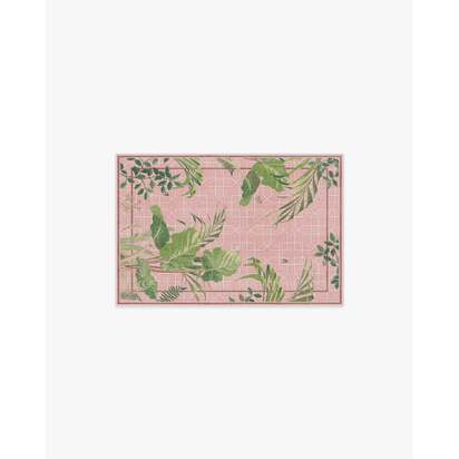 Palm House Rose Rug by Sanderson - 60 x 90 cm - All-In-One Rug