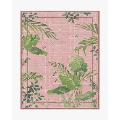 Palm House Rose Rug by Sanderson - 245 x 305 cm - All-In-One Rug