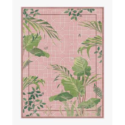 Palm House Rose Rug by Sanderson - 275 x 365 cm - All-In-One Rug