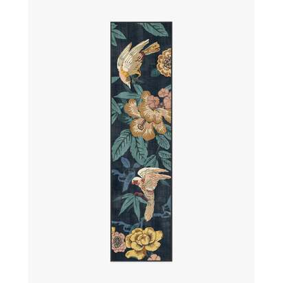 Bamboo & Bird Indigo Rug by Sanderson - 200 x 290 cm - All-In-One Rug