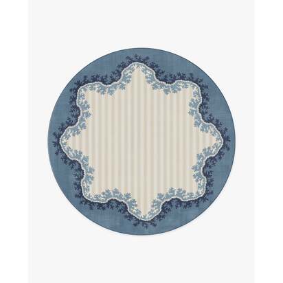 Oxbow Indigo Rug by Sanderson - 245 Round cm - All-In-One Rug
