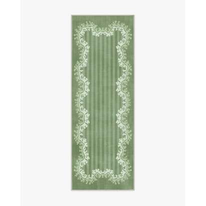 Oxbow Botanical Green Rug by Sanderson - 75 x 215 cm - All-In-One Rug