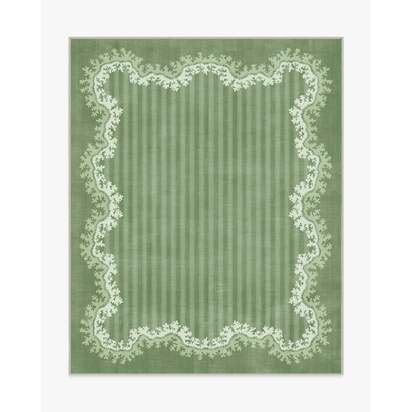 Oxbow Botanical Green Rug by Sanderson - 245 x 305 cm - All-In-One Rug