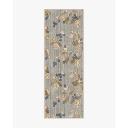 Rubus Azure & Fawn Rug by Sanderson - 75 x 215 cm - All-In-One Rug