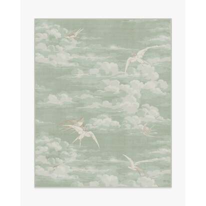 Silvi Clouds Seaspray Rug by Sanderson - 245 x 305 cm - All-In-One Rug