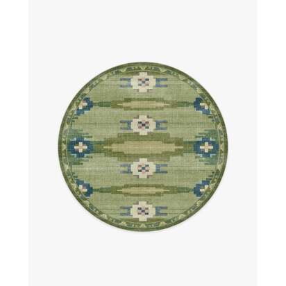 Annika Green Rug - 185 Round cm - All-In-One Rug