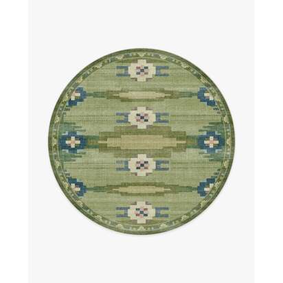 Annika Green Rug - 245 Round cm - All-In-One Rug