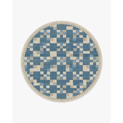 Blake Blue Rug - 245 Round cm - All-In-One Rug