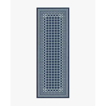 Palm Beach Navy Rug by Gray Malin - 75 x 215 cm - All-In-One Rug