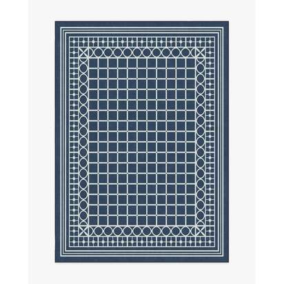 Palm Beach Navy Rug by Gray Malin - 150 x 215 cm - All-In-One Rug