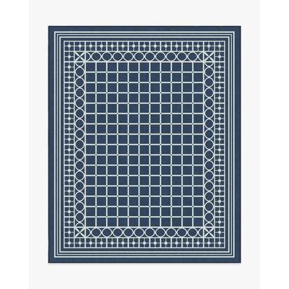 Palm Beach Navy Rug by Gray Malin - 245 x 305 cm - All-In-One Rug