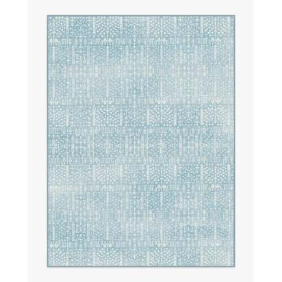 Palmetto Coastal Blue Rug by Gray Malin - 275 x 365 cm - All-In-One Rug