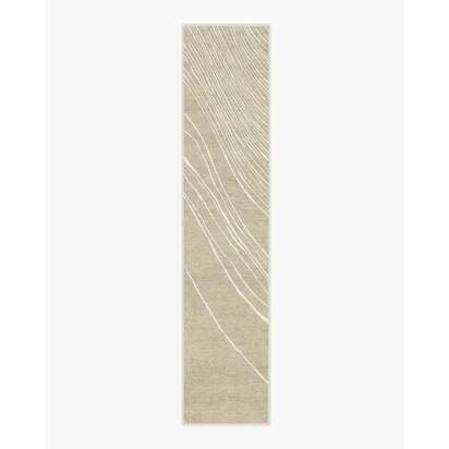 Dune Stone & Ivory Rug by The Local Project - 75 x 365 cm - All-In-One Rug