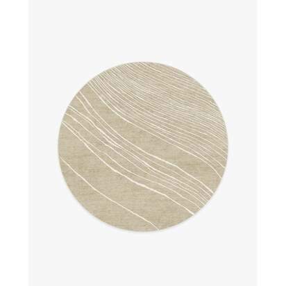 Dune Stone & Ivory Rug by The Local Project - 185 Round cm - All-In-One Rug