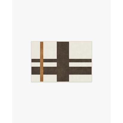 Scala Ivory & Brown Rug by The Local Project - 60 x 90 cm - All-In-One Rug