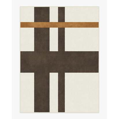 Scala Ivory & Brown Rug by The Local Project - 275 x 365 cm - All-In-One Rug