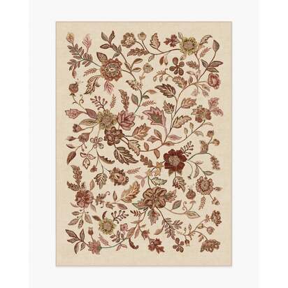 Anonna Burgundy Multicolor Rug - 150 x 215 cm - All-In-One Rug