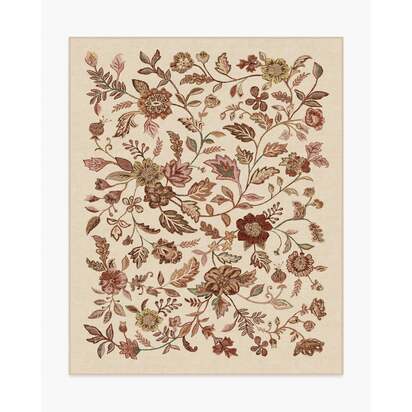 Anonna Burgundy Multicolor Rug - 245 x 305 cm - All-In-One Rug