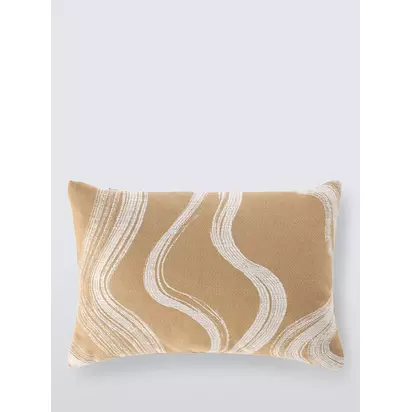 John Lewis Retreat Cushion, Caramel Caramel | 30 x 45cm