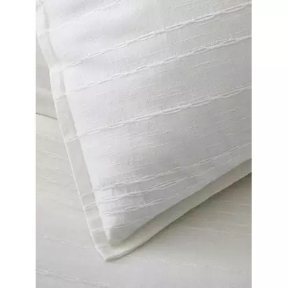 West Elm Cotton-Linen Bedding White | W201 x D201cm