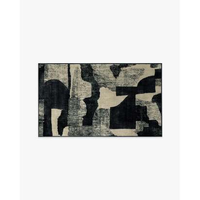 Riven Charcoal & Cream Rug - 90 x 150 cm - All-In-One Rug