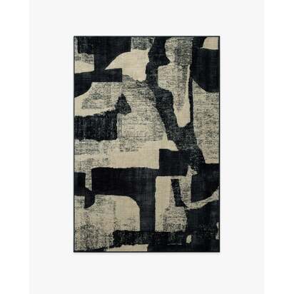 Riven Charcoal & Cream Rug - 120 x 185 cm - All-In-One Rug