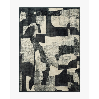 Riven Charcoal & Cream Rug - 150 x 215 cm - All-In-One Rug