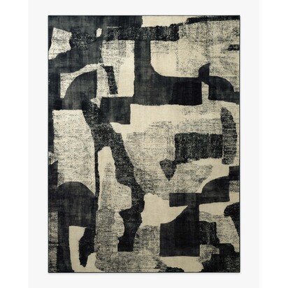 Riven Charcoal & Cream Rug - 275 x 365 cm - All-In-One Rug