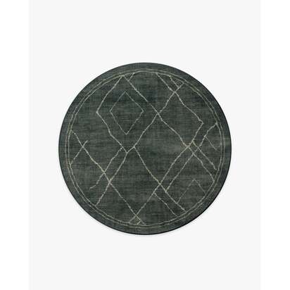 Matera Charcoal Rug - 185 Round cm - All-In-One Rug