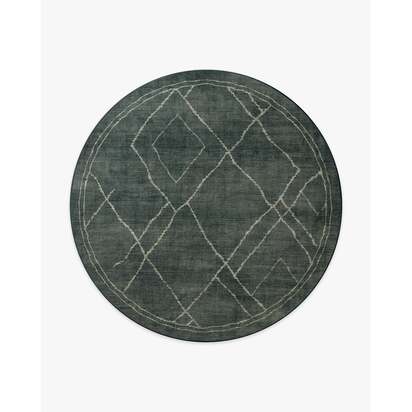 Matera Charcoal Rug - 245 Round cm - All-In-One Rug