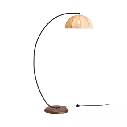 MADE Benny Curved Floor Lamp, White Ivory White Ivory | 158 x 45 x 92cm