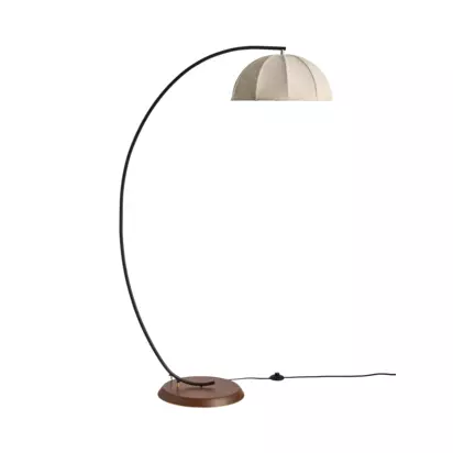 MADE Benny Curved Floor Lamp, White Ivory White Ivory | 158 x 45 x 92cm