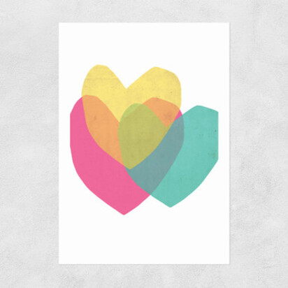 Bright Hearts 50x70cm Frame Natural Oak Narrow (15mm) 