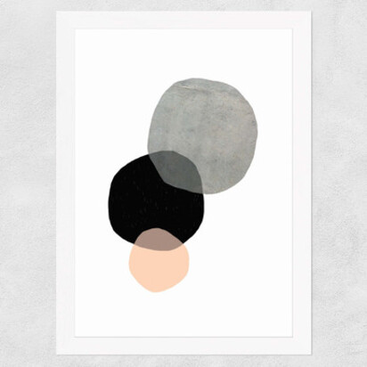 Circles A3 (29.7 x 42cm) Frame Black Narrow (15mm) 